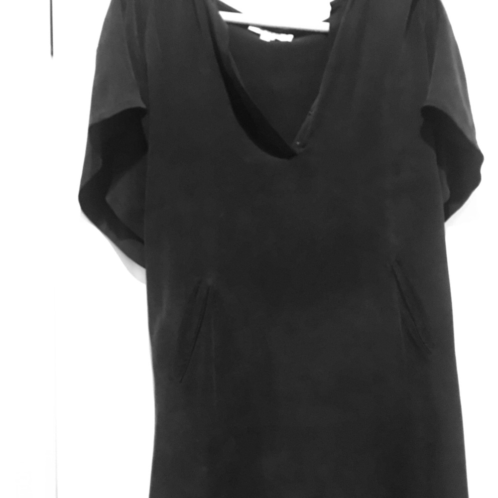 Calypso navy shift dress with pockets